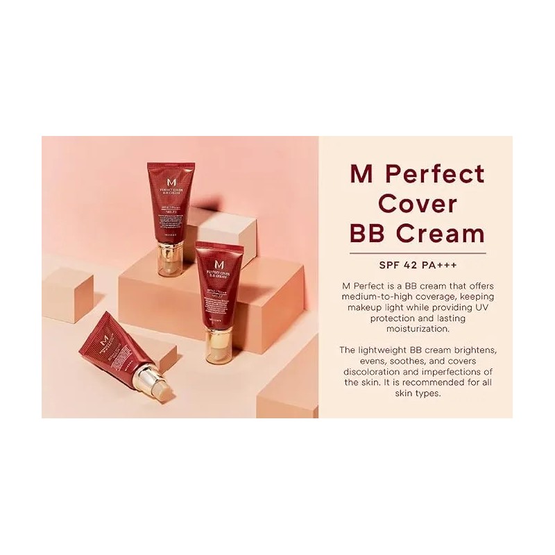 Bb Cream M Perfect Cover Missha 50ml N23 Beige Natural