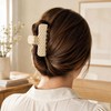 3.8 Inch Polka Dot Acetate Claw Clip for Women Thin