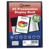 Lotus A5 60-Pocket Black Presentation Display Book - Organize &