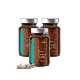 CLAV 3x N9 SUGAR FIX - Zimt Kapseln Hochdosiert - 400mg Zimt Extrakt - Blutzucker Balance mit Chrom - Zink - Bittermelone - Jambulbaum Extrakt - Stoffwechsel Formel - 180 St. Vegan