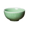 Seres Celadon Jade Green Porcelain Bowl embossed with Lucky Cloud,3