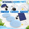 Solar Bird Bath Fountain for Outdoor Décor – 3-Tier Plastic