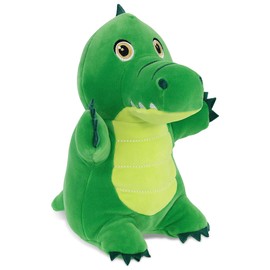 DolliBu Snug-Mooshies Standing Alligator Stuffed Animal Plush Toy - Super Squishy Soft Animal Friend for Girls and Boys, Medium Huggable Cute Plush for Kids Play, Cuddling and Decoration - 10 Inch
