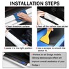 YOSRTER Leather Door Sill Protector Stickers, Carbon Fiber Texture, Universal
