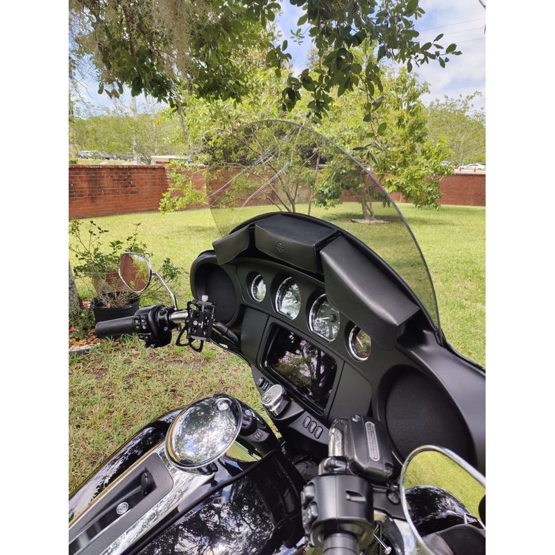 Sled Shields 12" Light Tint Windshield Compatible with Harley Davidson