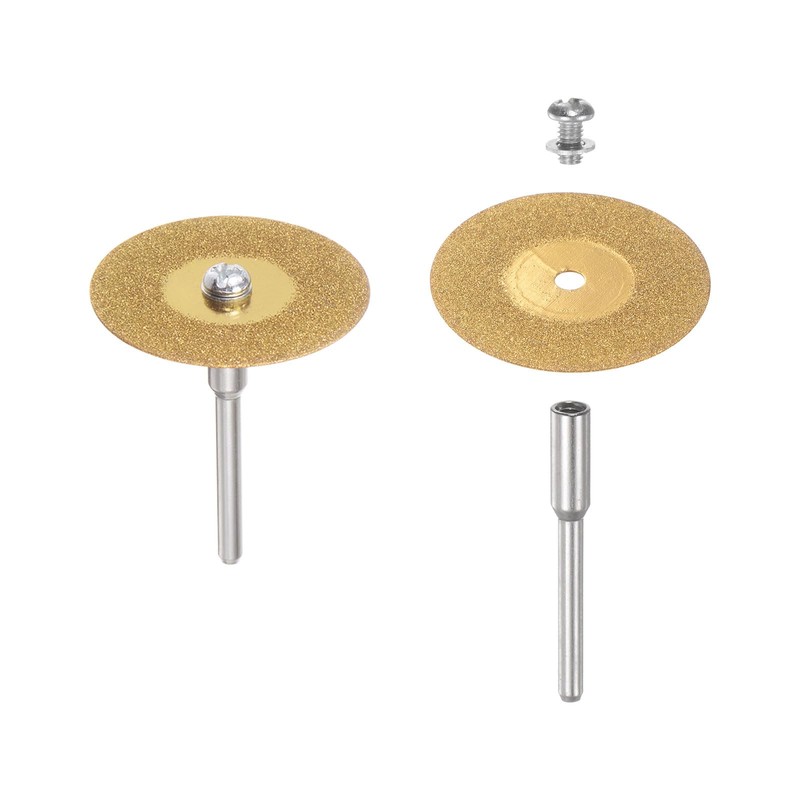 sourcing map 10pcs Diamond Cutting Wheel 30mm Titanium Coating Cut