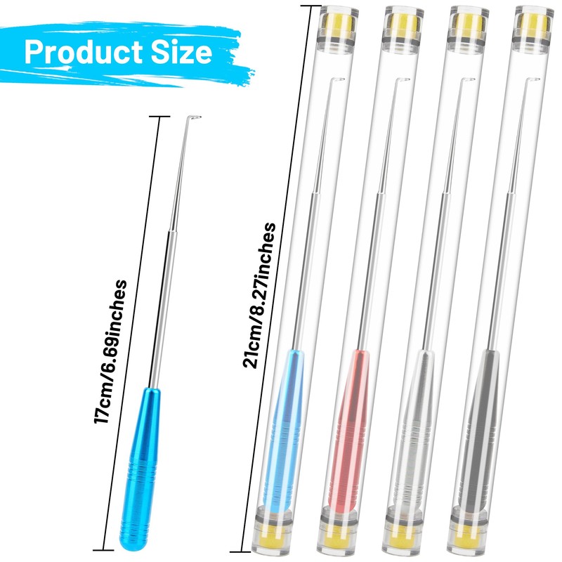 Omoojee Fish Hook Remover Tool, 4PCS Fishing Hook Quick Removal