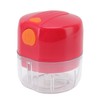 Garlic Chopper USB Charging Portable Red Double Blade 360 Degrees
