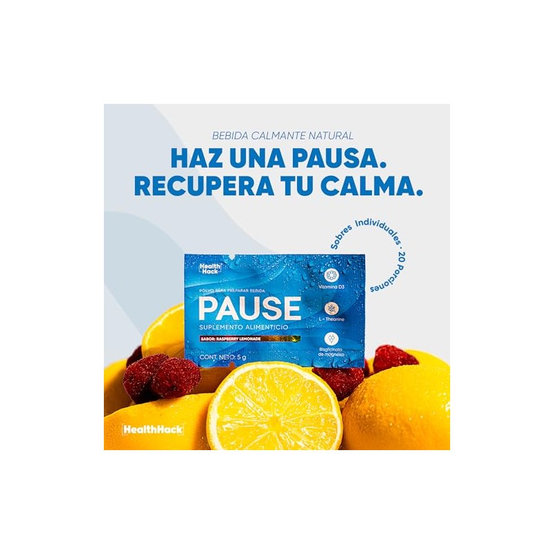 Polvo Bebida Super Calma Glicinato Magnesio Gaba Health Hack