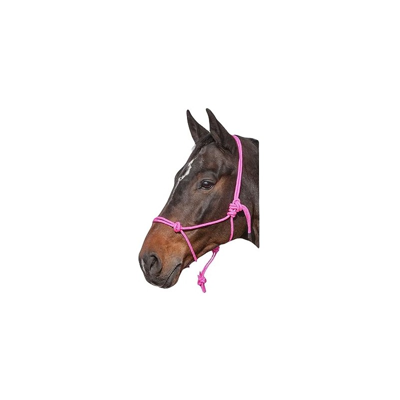 Hi-Viz Reflective Rope Headcollar with Lead Rope Se Fully Adjustable