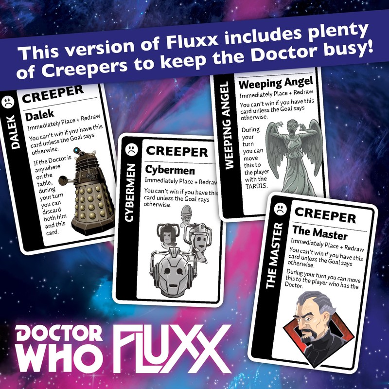 Looney Labs Doctor Who Fluxx Card Game - Whovian Delight