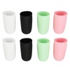 8pcs Travel Leak Proofing Elastic Sleeve Bottle Covers Soft Silicone