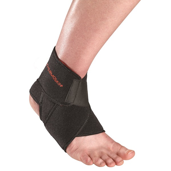 Thermoskin Sport Ankle Wrap, One Size, Black