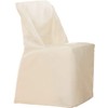 SureFit Cotton Duck Fabric Folding Chair Slipcover, Natural