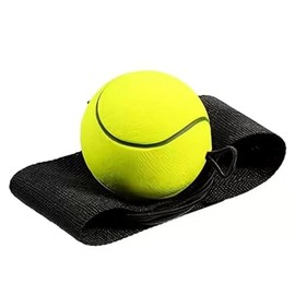 Tangseajiao 1pc Green Wrist Return Ball with String Adjustable Bounce Back, Rubber Elastic Finger Exercise Activity