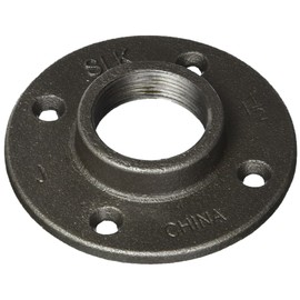 Ldr 310F-112 Floor Flange, Black