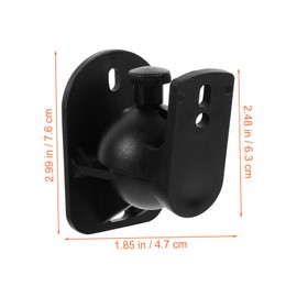 FELTECHELECTR 6sets Speaker Wall Brackets for Easy Wall Mounting Material for Surround Simple Installation and Optimal Sound Angles