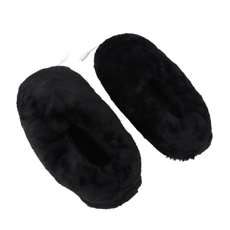 USB Heating Shoes Men Women Washable Outdoor Soft Plush Electric