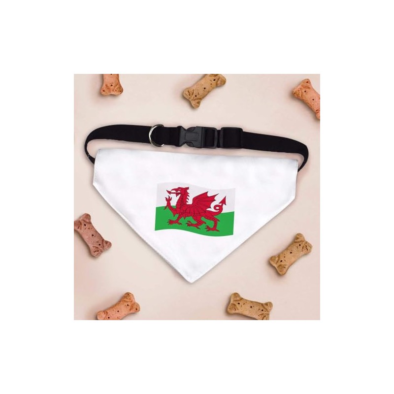 Large 'Waving Welsh Flag' Dog/Cat/Pet Bandana (PD00048184)