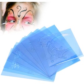 Plantillas de Pintura Facial para Niños Y Adultos, Plantilla de Pintura Facial Plantilla de Pintura Corporal Reutilizable para la Fiesta de Navidad de Halloween, Herramientas de Diseño de Tatuajes de
