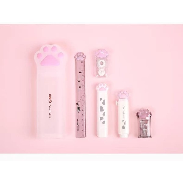 6Pcs Cat Paw Stationery School Office Supplies for Correction Tape