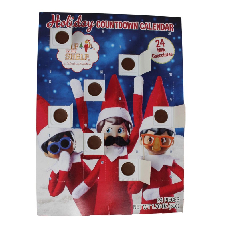 Elf on the Shelf Holiday Christmas Candy Chocolate Countdown Calendar