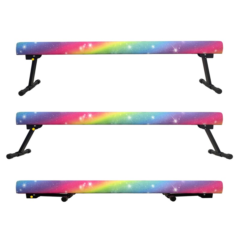86 York 6ft/8ft Gymnastics Balance Beam, High and Low Floor