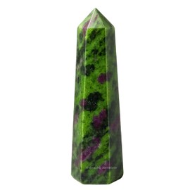 Amazing Gemstone Ruby Zoisite Crystal Towers ~ Natural Healing Crystal Point Obelisk for Reiki Healing and Crystal Grid (2" to 3" INCH)