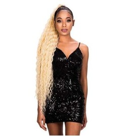 Zury Synthetic Weave NATURAL DREAM MULTI DEEP 22" + 5" DEEP CLOSURE (DIPPING PINK)