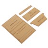 4Pcs Acrylic Template Card Holder DIY HandMade Leather Pattern Drawing