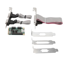 MiniPCIE Expansion Card Serial Paralled Support Full Duplex Half Duplex CH382L Chip PCI Express Serial Card with CD