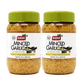 Badia Minced Garlic in Olive Oil, 8 oz - Palatize Pack of 2