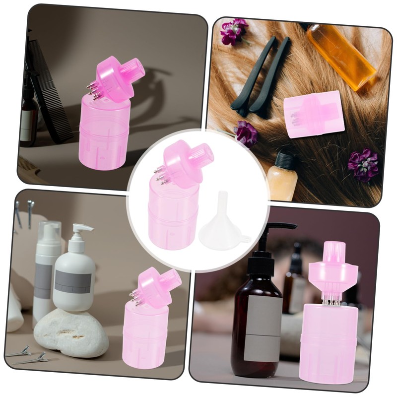 Healvian Cone Applicator Dropper Bottle Hair Oil Dispenser for Dyeing