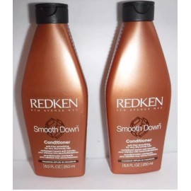 Redken 2 BOTTLES REDKEN SMOOTH DOWN CONDITIONER THERMAL CARE  8.5 Oz EA MACADAMIA OIL
