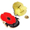 50-Pack Metal Poppy Flower Pins Veterans Day pins Memorial Day