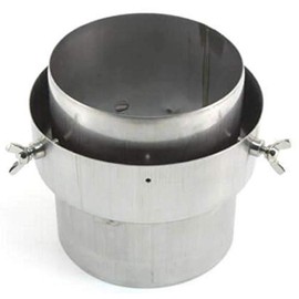 StoveMaestro 5" to 6" Increasing Adapter from Vitreous Enamelled to Flexible Flue Liner - Galvanised.