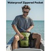 HEETA Waterproof Dry Bag Backpack with Zippered Pocket (Green, 10L)