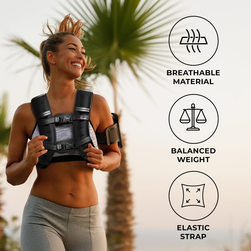 Weighted Vest - Weight Vest for Running, Strength Training &