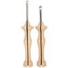 2Pcs Punch Needle Embroidery Kit Wooden Handle Yarn Needle DIY