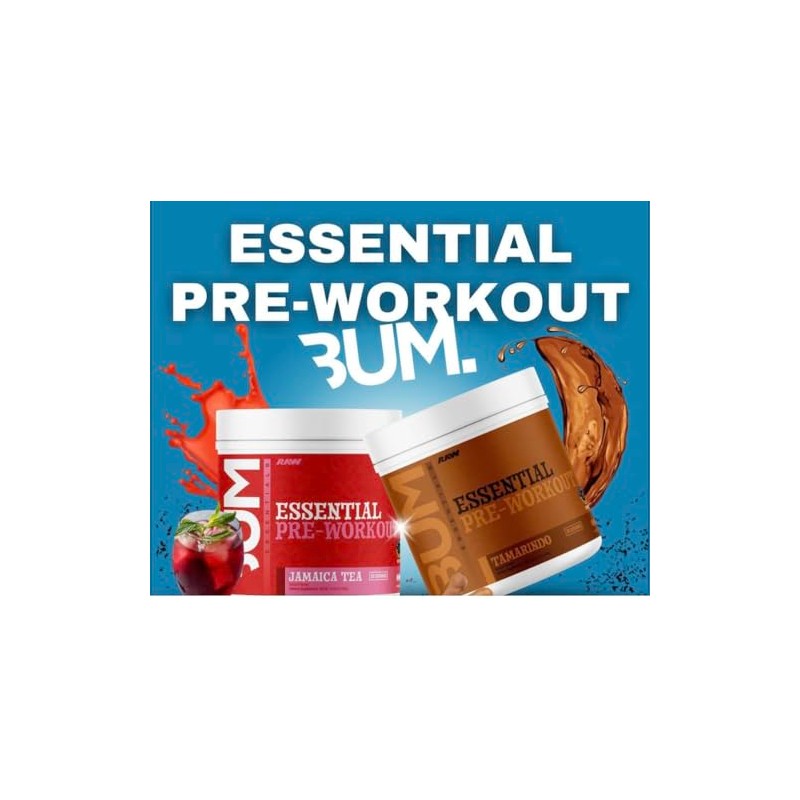 Raw Cbum Essential Pre Workout Pre Entrenamiento 30 Servicios Sabor
