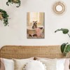 Heltrappe Raccoon Bathroom Canvas Print Animal Bathroom Wall Artwork Aesthetic