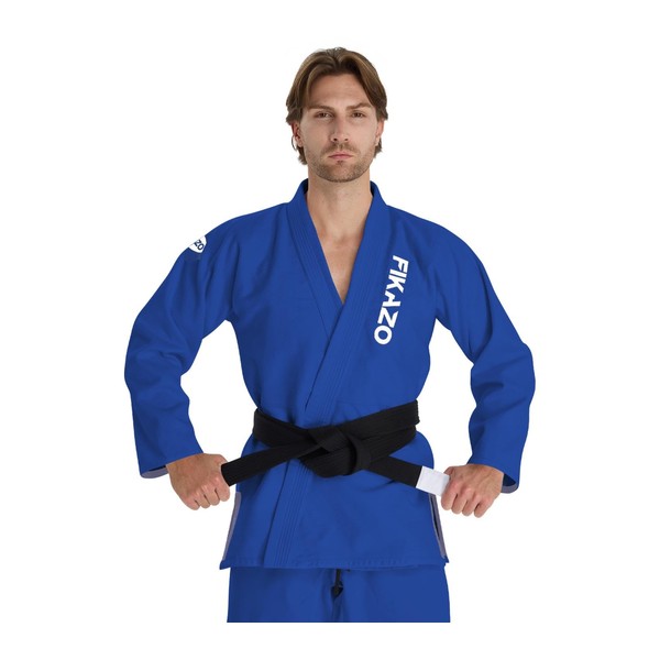 Fikazo Men's BJJ Gi Lightweight Preshrunk Jiu Jitsu Uniform Set