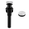KENES Bathroom Vessel Sink Pop Up Drain Without Overflow Assembly,