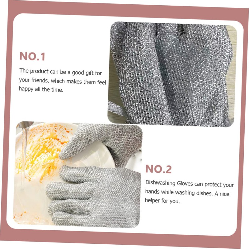 SAFIGLE Reusable Kitchen Cleaning Gloves Long Dishwashing Gloves for Safe