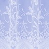 Butterfly Floral Trailing Leaf Pattern Net Curtains In White -
