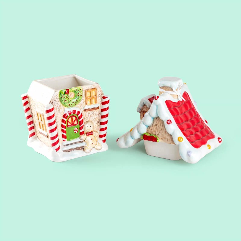 Potter's Studio Gingerbread House Cookie Jar 2.4 Qt.