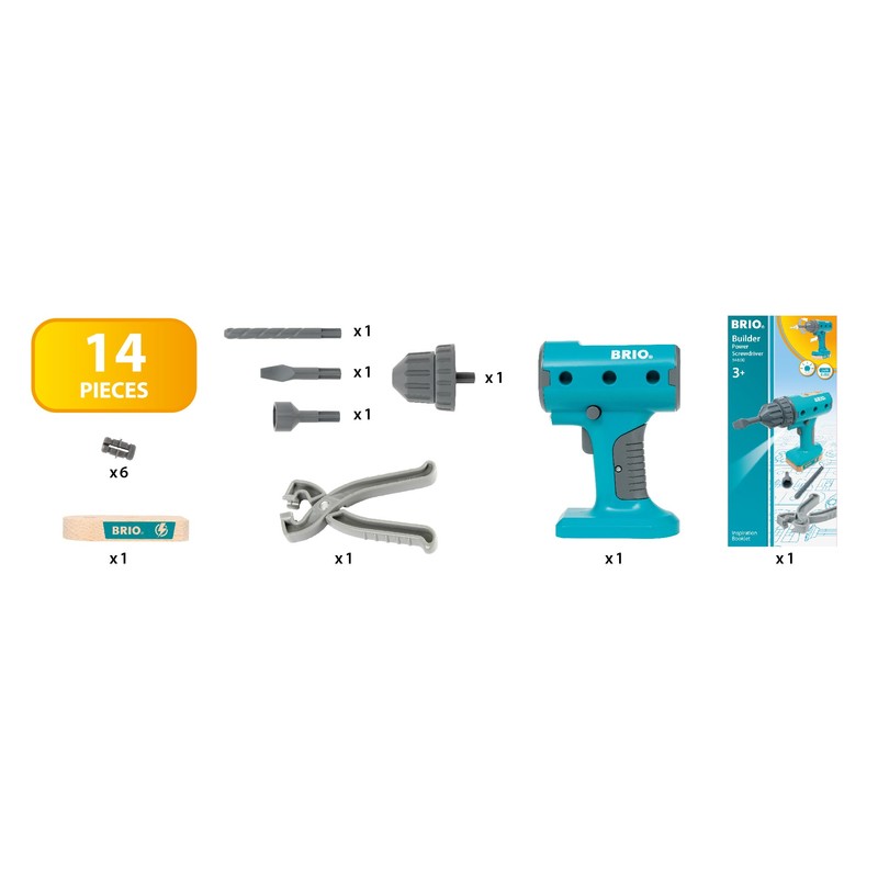 BRIO Builder Screwdriver Power Tool - Building and Construction Toys