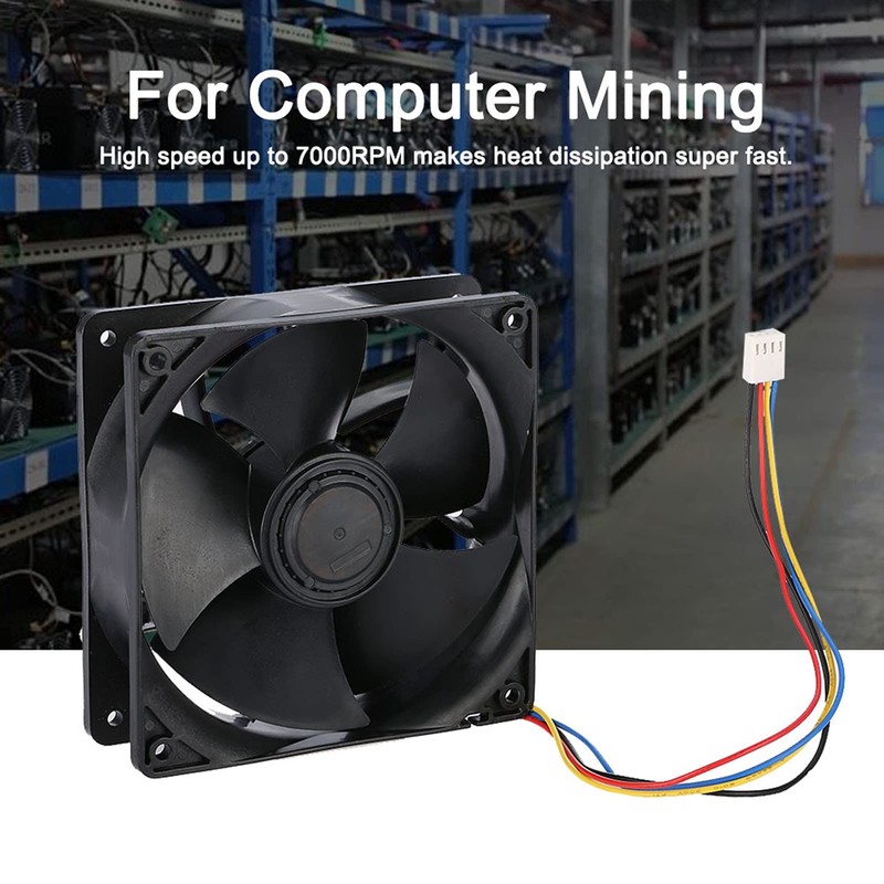 Richer-R Antminer Fan Cooler, 3A 7000 RPM Wind Cooling Computer