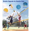 YNSZAS 𝙉𝙀𝙒 Professional Volleyball Net Heavy Duty, 46 FT Steel