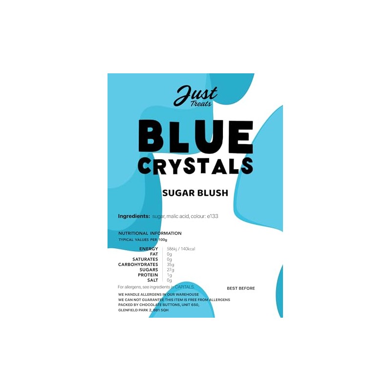 Just Treats Blue Crystals (500g Share Bag)